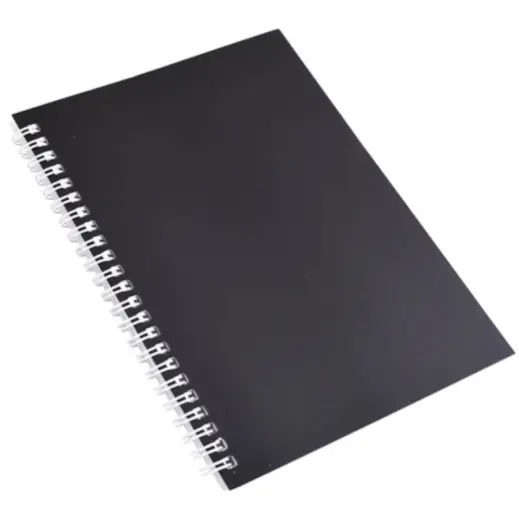Spiral A5 Notebook Black Closed